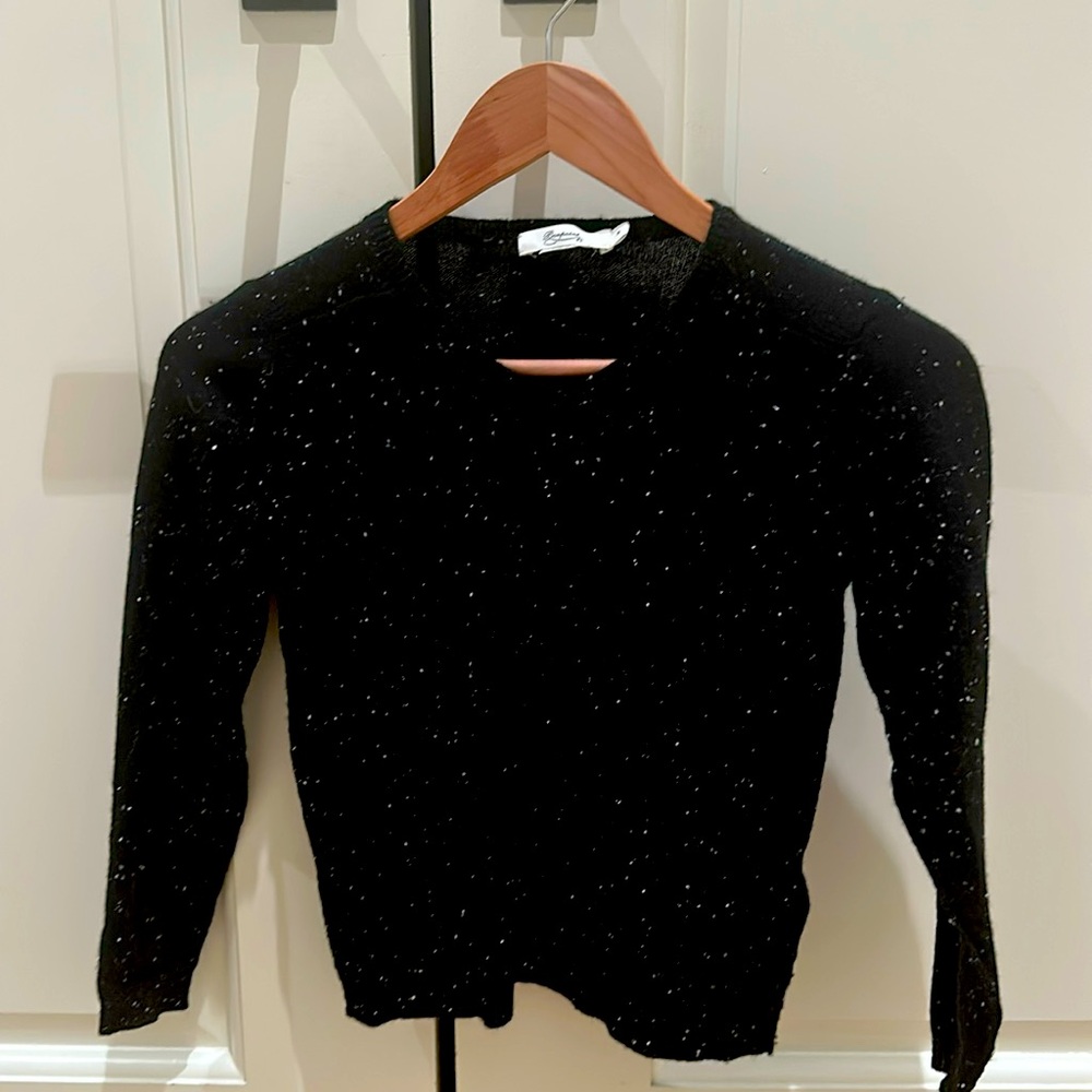 Bonpoint pure cashmere sweater 

Size 8 

Black with white specks